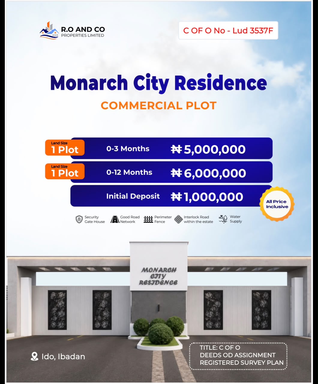 Monarch City Residential Plot